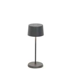 Olivia micro batterilampe / bordlampe, mørkegrå