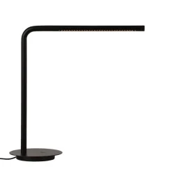 Omni bordlampe m/USB, sort