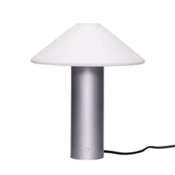 Orbit bordlampe, metallic sølv