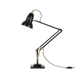 Original 1227 bordlampe, messing/sort