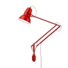Original 1227 Giant vægmonteret lampe, rød