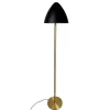 Oulu gulvlampe, sort/messing