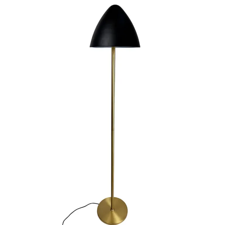 Oulu gulvlampe, sort/messing