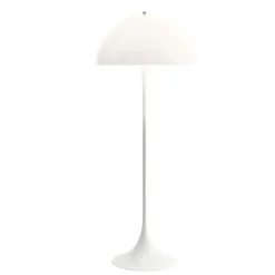 Panthella gulvlampe, hvid opal akryl