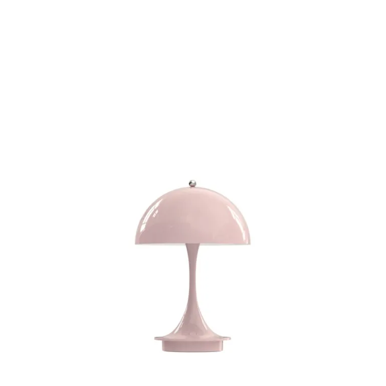 Panthella 160 Portable V2 bord- / batterilampe, metal lys rosa