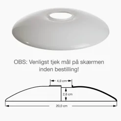 PH 2/1 glas overskærm t/pendel