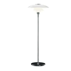 PH 4½-3½ gulvlampe, krom