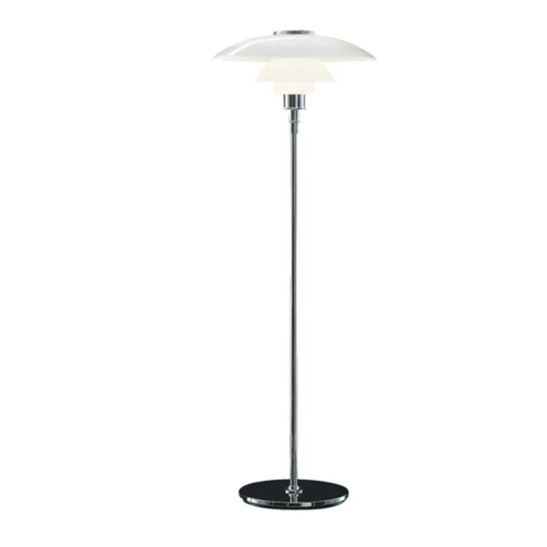 PH 4½-3½ gulvlampe, krom
