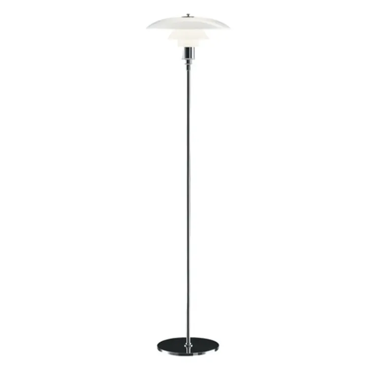 PH 3½-2½ gulvlampe, krom
