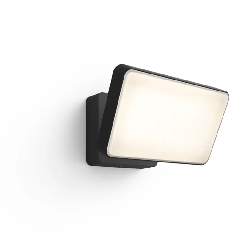 Philips Hue Welcome White udendørs projektør / væglampe 20,5W, sort