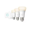Philips Hue White startsæt 9,5W LED E27 (3-sæt)
