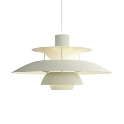 PH 5 pendel, monokrom pale pewter