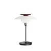 PH 80 Portable batterilampe / bordlampe, opal/krom