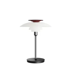 PH 80 Portable batterilampe / bordlampe, opal/krom