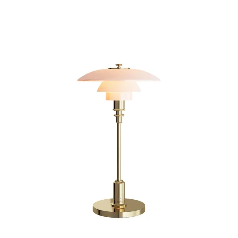 PH 2/1 Portable bordlampe / batterilampe, messing