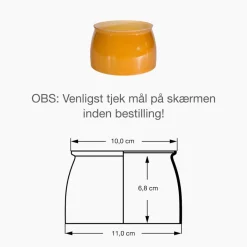 PH 3½-3 underskærm, ravfarvet glas