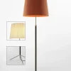 Pie de salón Gulvlampe G1 natur/krom