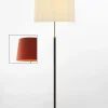 Pie de salón Gulvlampe G2 rød/messing
