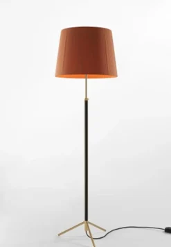 Pie de salón Gulvlampe G1 terracotta/messing