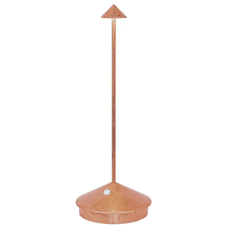 Pina batterilampe / bordlampe, antik kobber