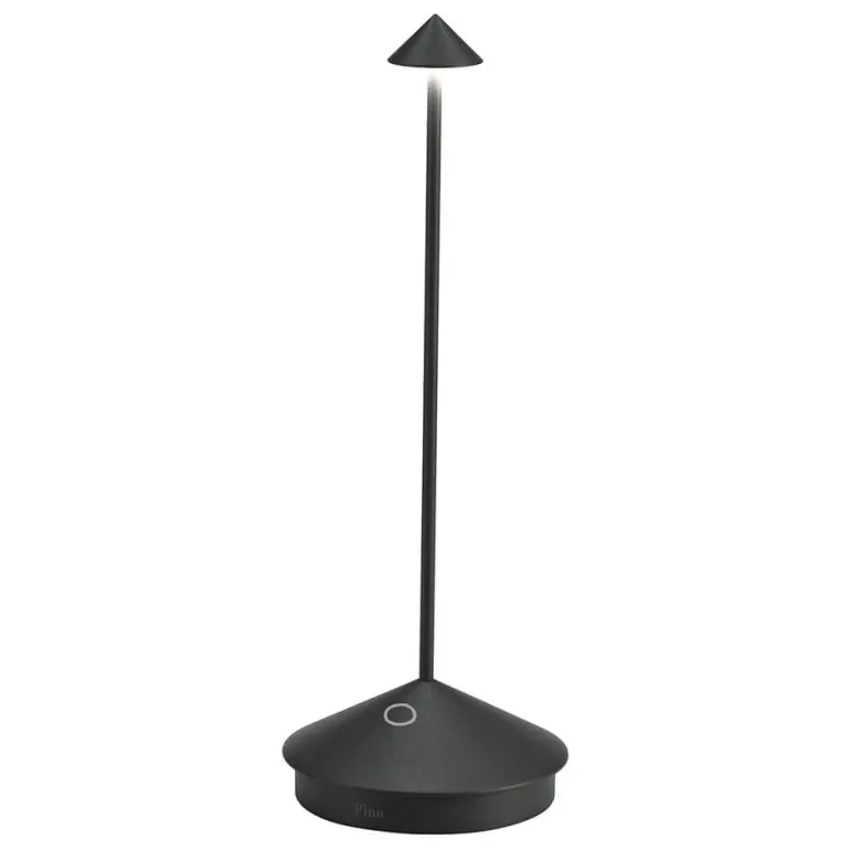 Pina batterilampe / bordlampe, sort