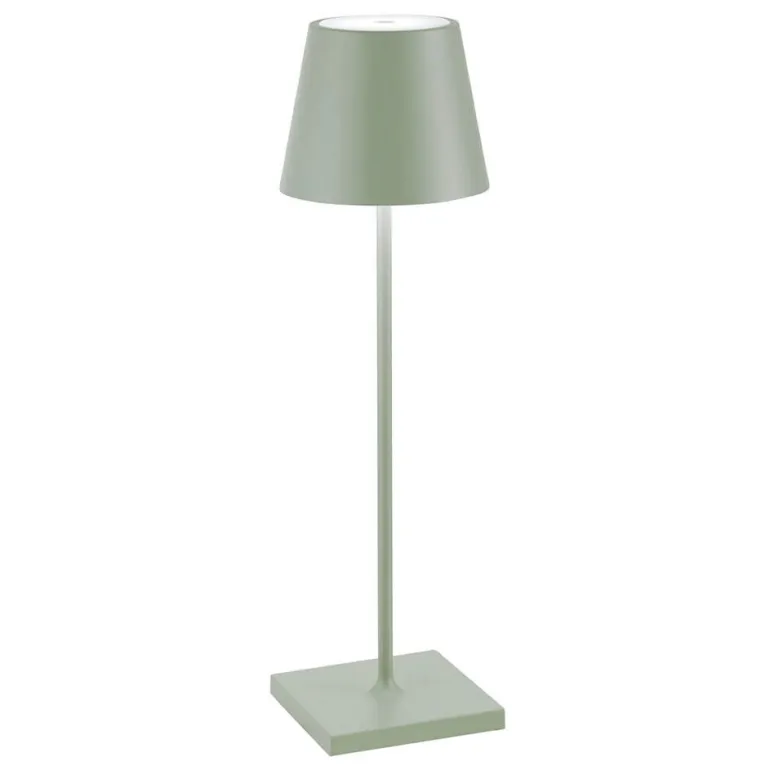 Poldina batterilampe / bordlampe, salviegrøn
