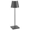 Poldina batterilampe / bordlampe, mørkegrå