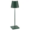 Poldina batterilampe / bordlampe, mørkegrøn