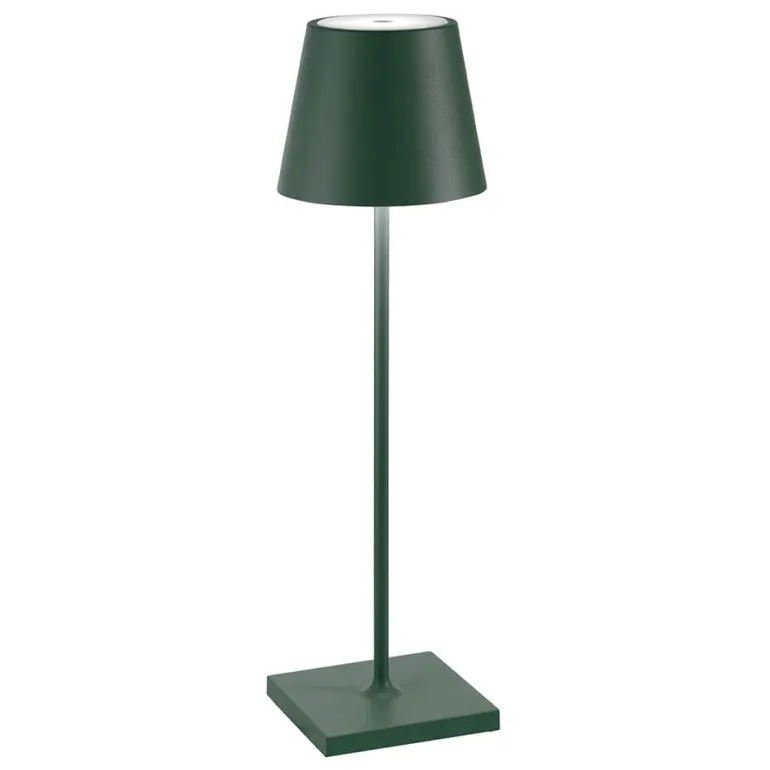 Poldina batterilampe / bordlampe, mørkegrøn