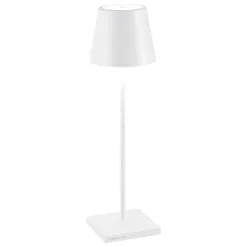 Poldina batterilampe / bordlampe, hvid