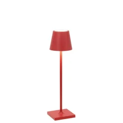 Poldina micro batterilampe / bordlampe, rød