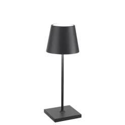 Poldina mini batterilampe / bordlampe, mørkegrå