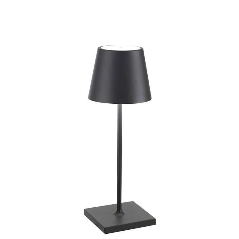 Poldina mini batterilampe / bordlampe, mørkegrå