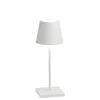 Poldina mini batterilampe / bordlampe, hvid