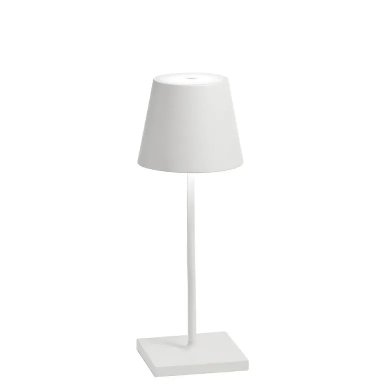Poldina mini batterilampe / bordlampe, hvid