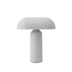 Porta batterilampe / bordlampe, grå