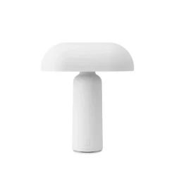 Porta batterilampe / bordlampe, hvid