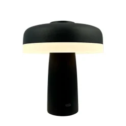 Porter LED bordlampe / batterilampe, mat sort