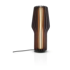 Radiant LED batterilampe / bordlampe, røget eg