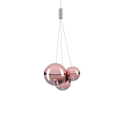 Random klyngependel, rosa guld