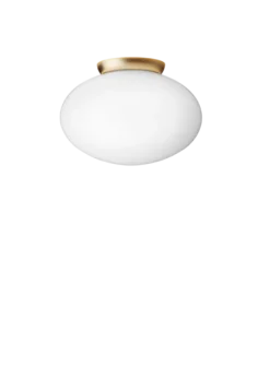 Rizzatto 301 loftlampe, satin brass/opal