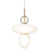Rizzatto 43 pendel, satin brass/opal