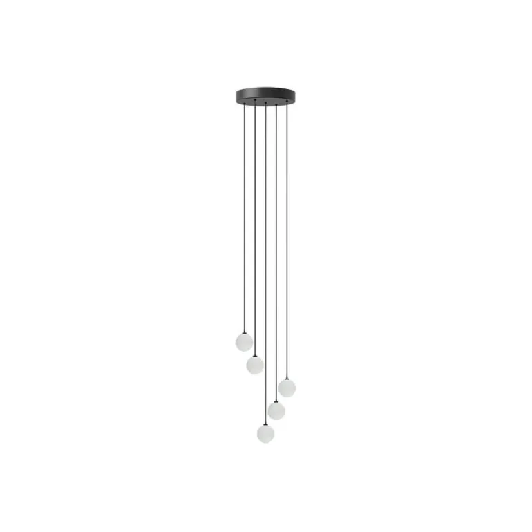 Rosette Mini Cluster 5 G4-ophæng, sort