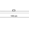 S14d LED 8W, 660 lumen, 1000 mm, dæmpbar
