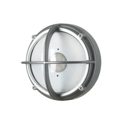 Skot LED udendørs væglampe / loftlampe, klar/alu