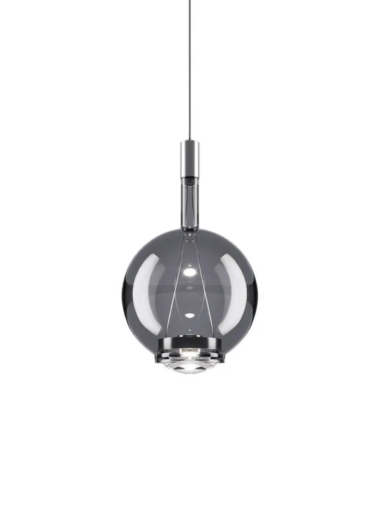 Sky-Fall Round medium pendel, smoke