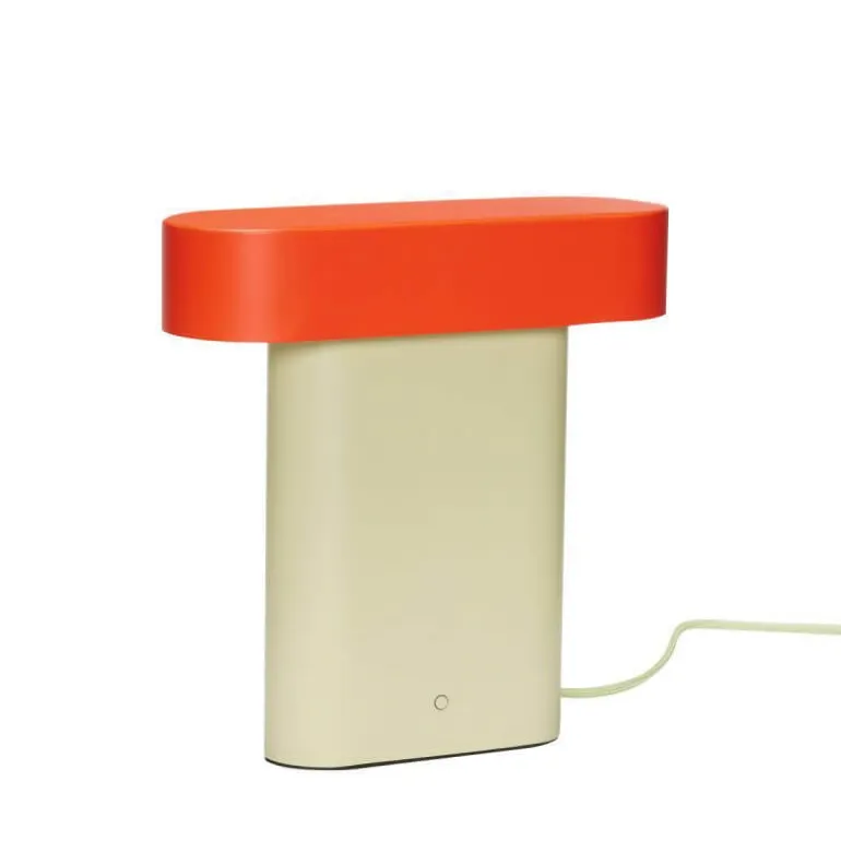 Sleek bordlampe, grøn/rød