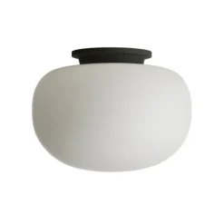 Supernate loftlampe Ø38, opal/sort
