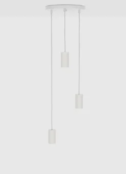 Tala Alumina Triple pendel (fatning), hvid