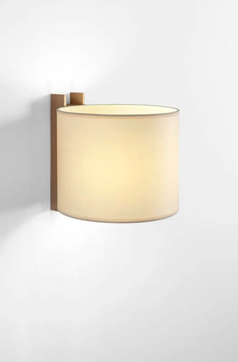 TMM Corto væglampe, valnød/beige